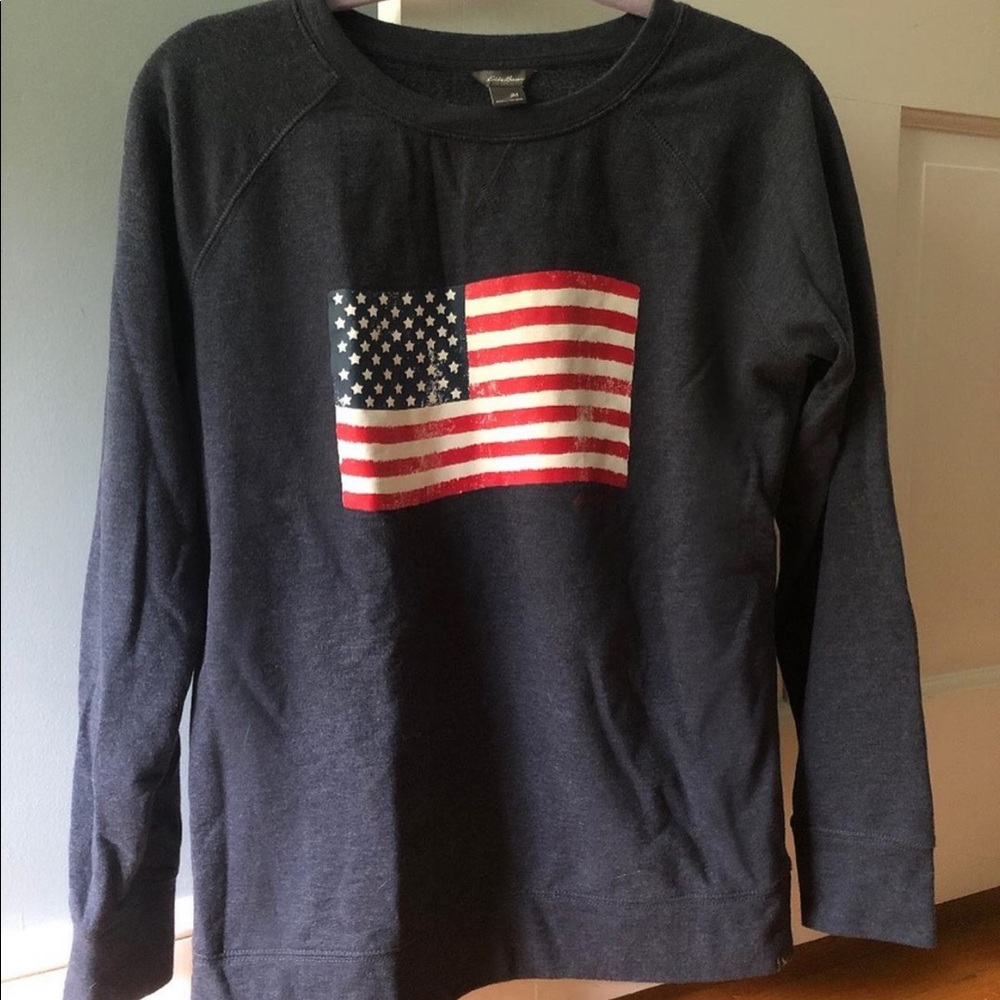 Eddie Bauer flag CREWNECK!!